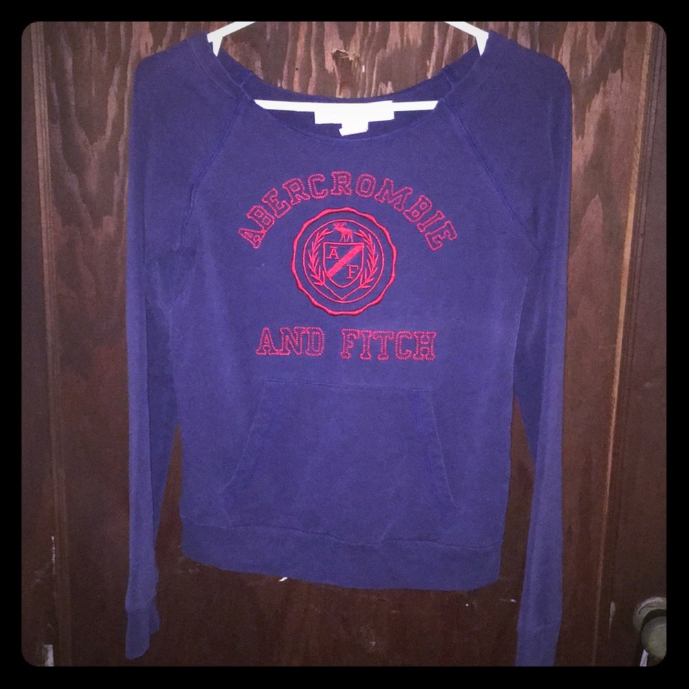 Blue and red abercrombie sweater